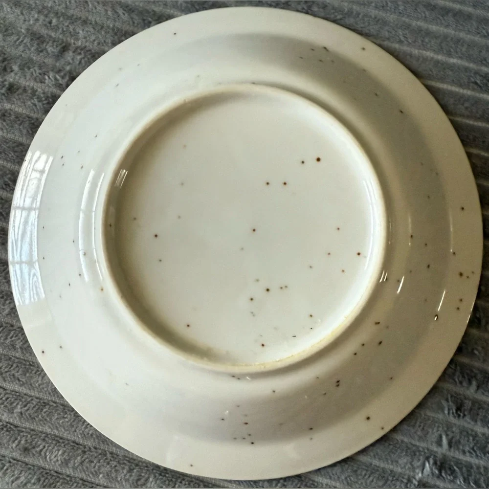 Otagiri Style Takahashi Violet Japan Stoneware Speckled Salad Plate Cup Mug